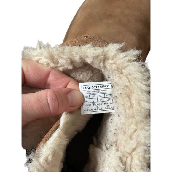 UGG Classic Gem Mini Bootie Boots Tan size 10 Suede - Picture 6 of 8